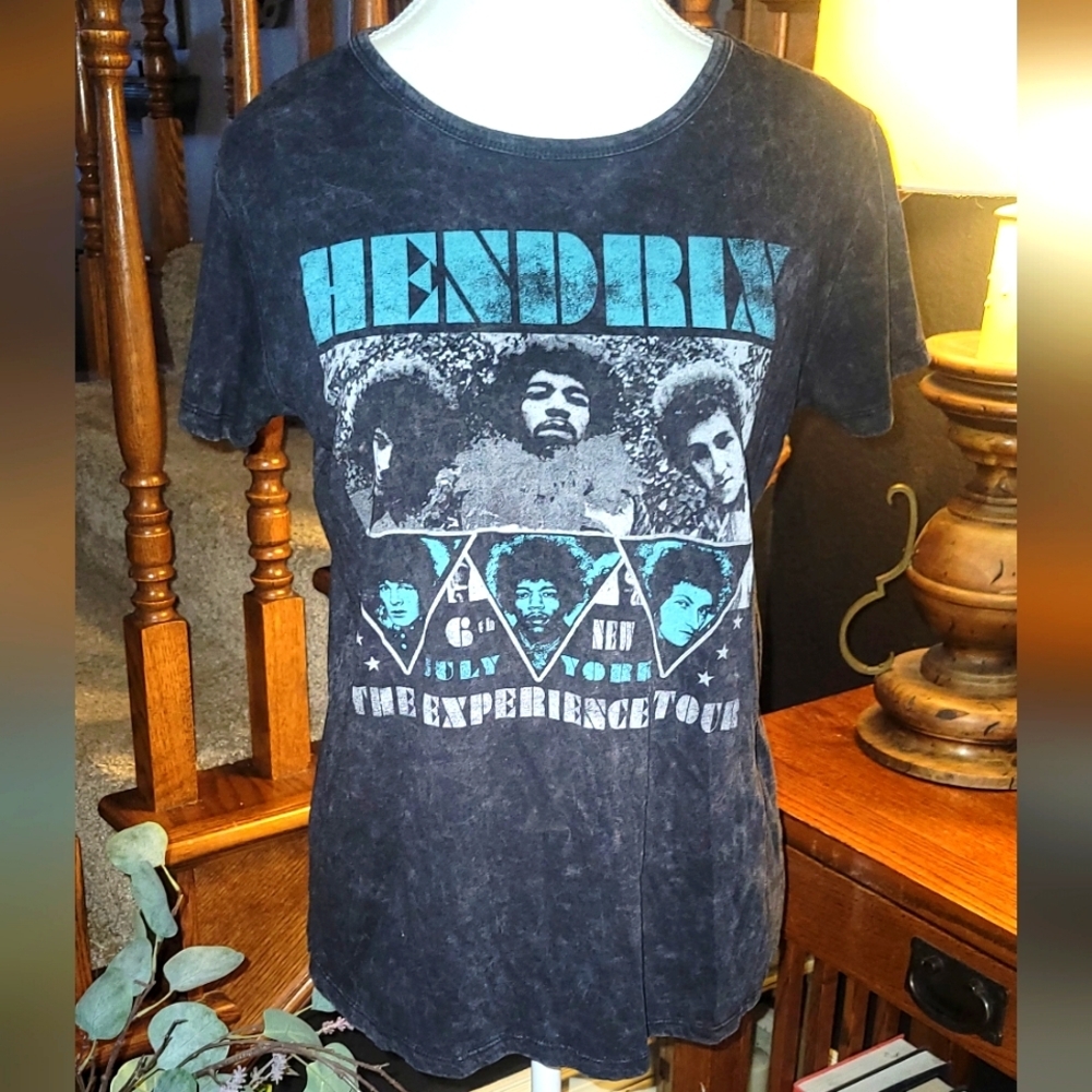 Distressed Hendrix, the experience tour t-shirt.